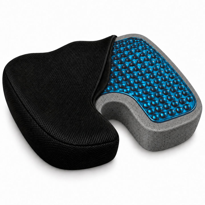 Cojín de Asiento con Gel Refrescante - Memory Foam Carbon