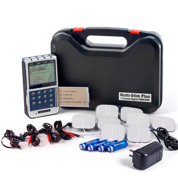 Multi Stim EV906 - TENS/EMS Digital de 4 Canales y 8 Parches