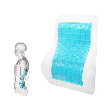 Cojin Respaldar Lumbar Viscoelástico con Gel y Funda