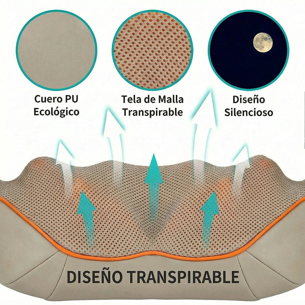 Masajeador Cervical Shiatsu Stetik Slim con Calor | Casa y Auto