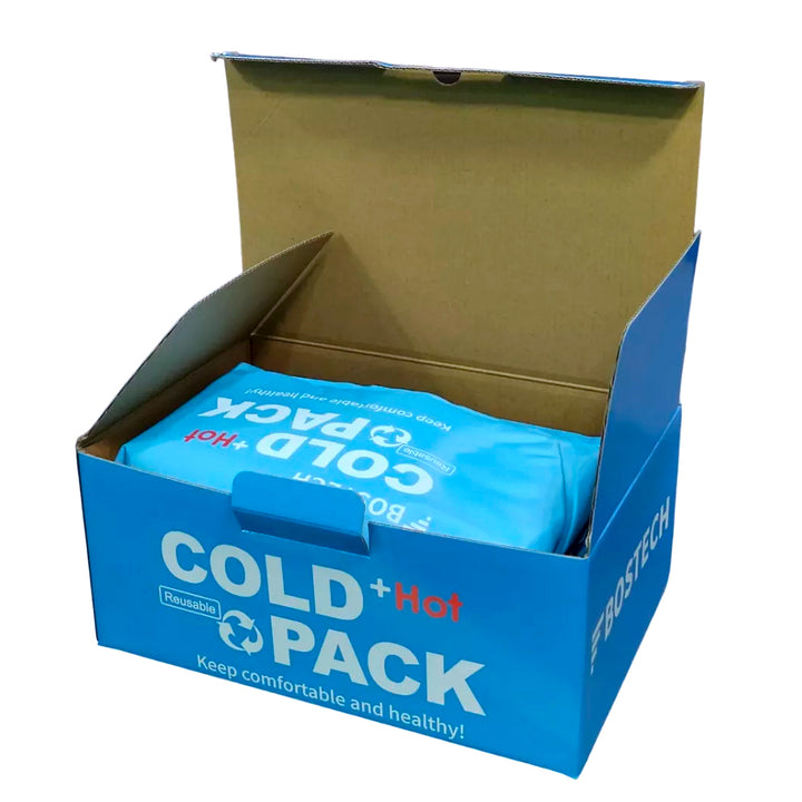Compresas de Gel Frío/Calor con Anticongelante Bostech - Pack de 5 Piezas Importadas