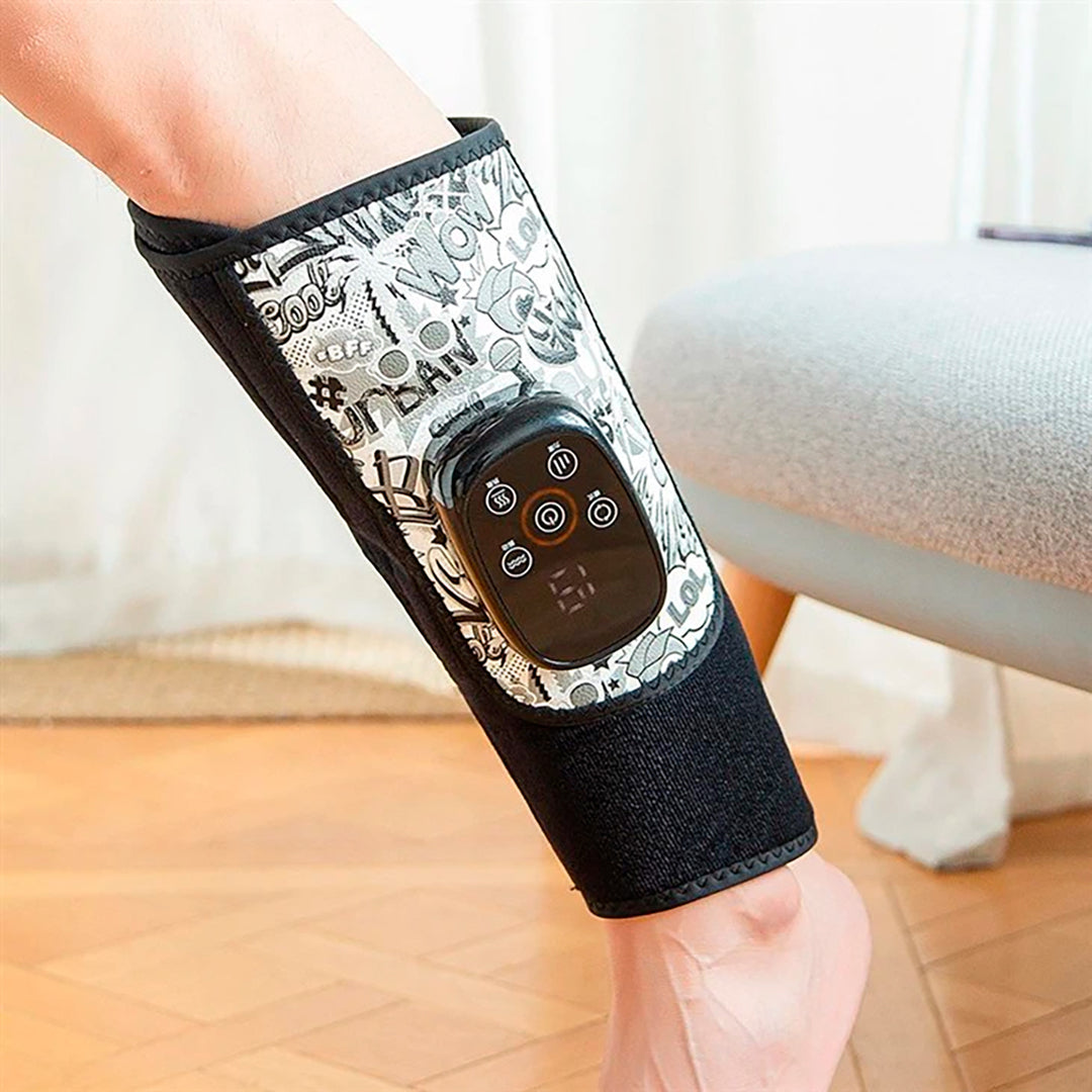 Masajeador de Pantorrilla (Calf Massager) con Compresión + Calor 4 Niveles (40–55°C) + Vibración | Recargable USB-C