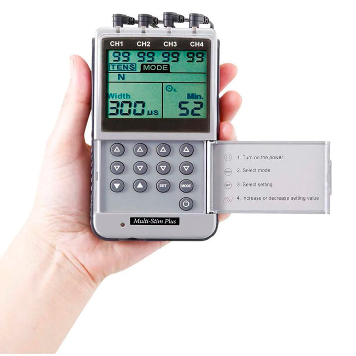 Multi Stim EV906 - TENS/EMS Digital de 4 Canales y 8 Parches