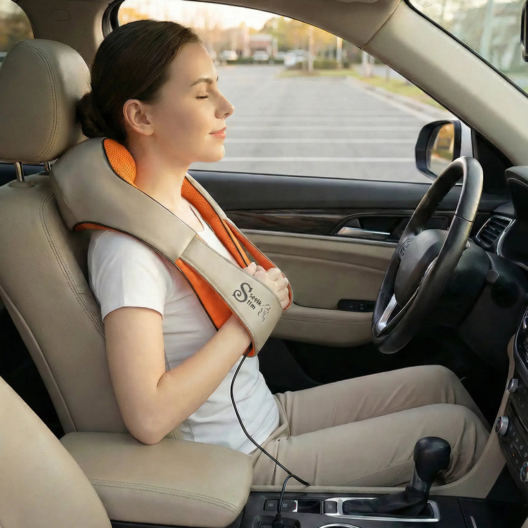 Masajeador Cervical Shiatsu Stetik Slim con Calor | Casa y Auto
