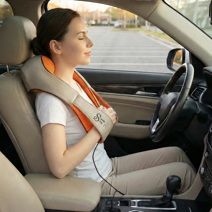 Masajeador Cervical Shiatsu Stetik Slim con Calor | Casa y Auto