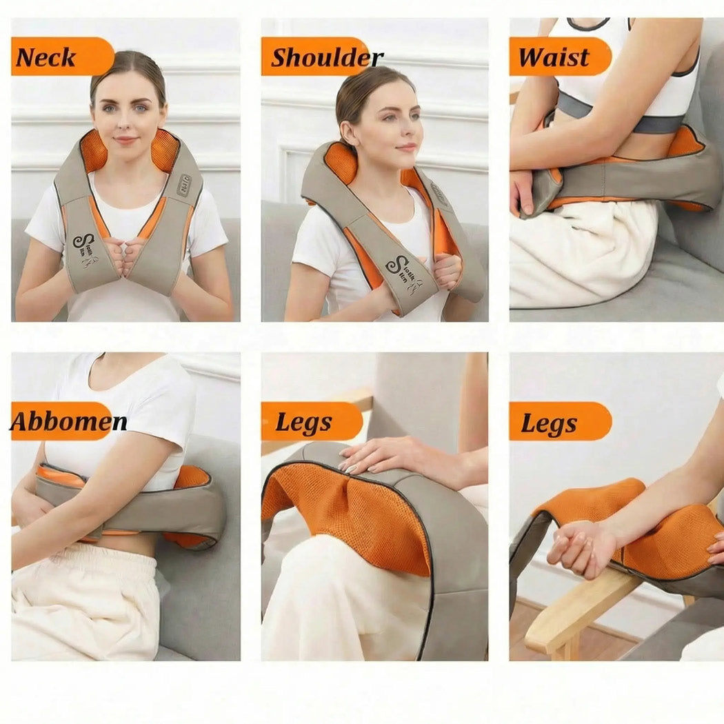 Masajeador Cervical Shiatsu Stetik Slim con Calor | Casa y Auto