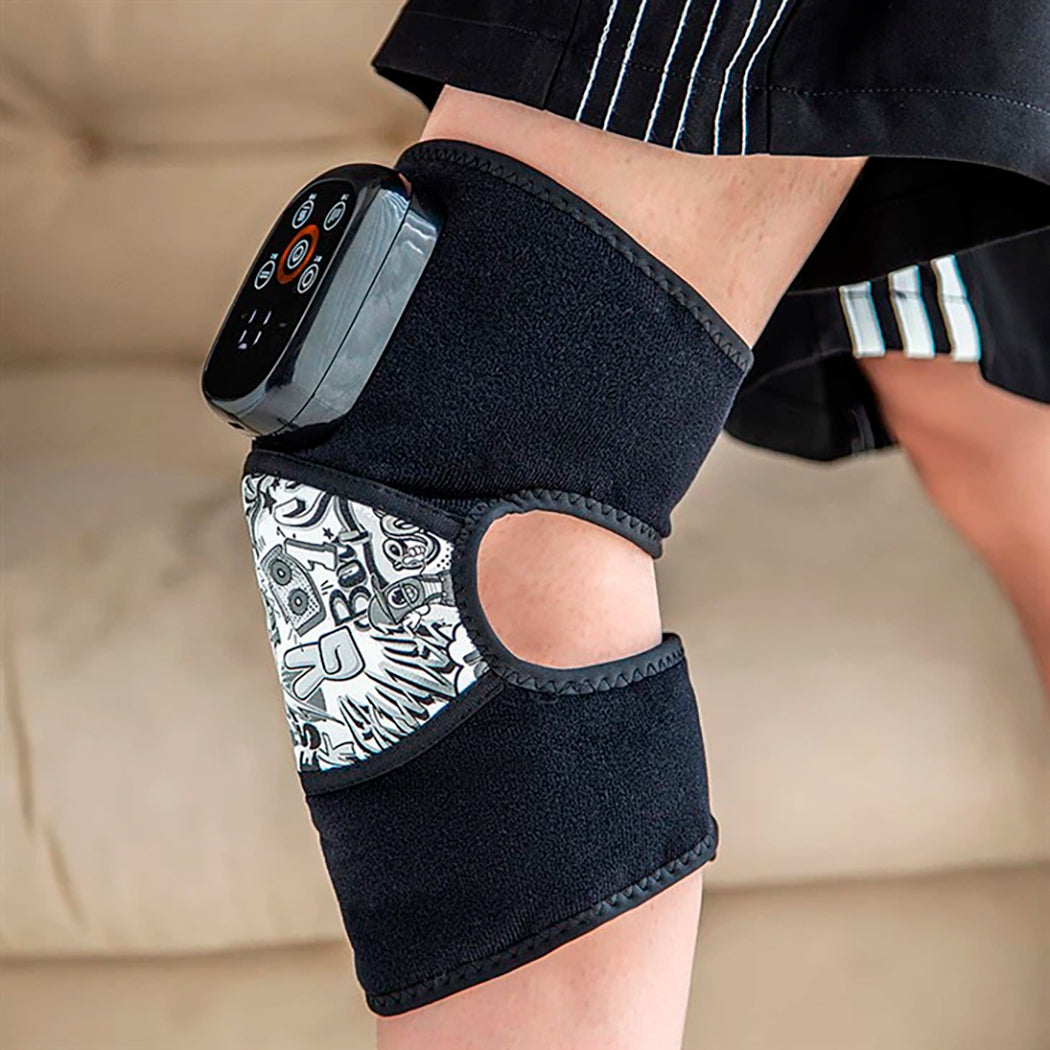 Masajeador 3 en 1 (Rodilla, Codo y Hombro) con Compresión de Aire + Calor 40–55°C + Vibración | Recargable USB-C