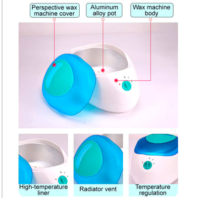 Olla Calentador de Parafina para Manos y Pies con Accesorios - Hidratación Profunda y Terapia de Calor