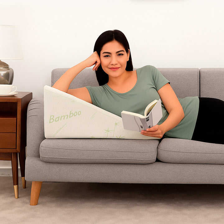 Almohada Antireflujo con Funda de fibra Bambú - Acidez y Apoyo Postoperatorio