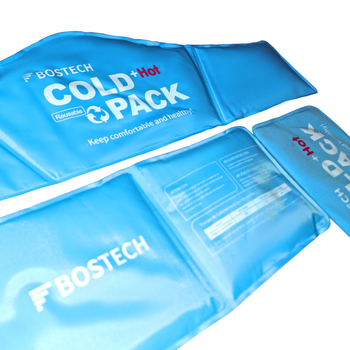 Compresas de Gel Frío/Calor con Anticongelante Bostech - Pack de 5 Piezas Importadas
