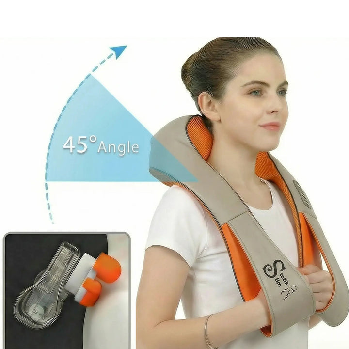 Masajeador Cervical Shiatsu Stetik Slim con Calor | Casa y Auto