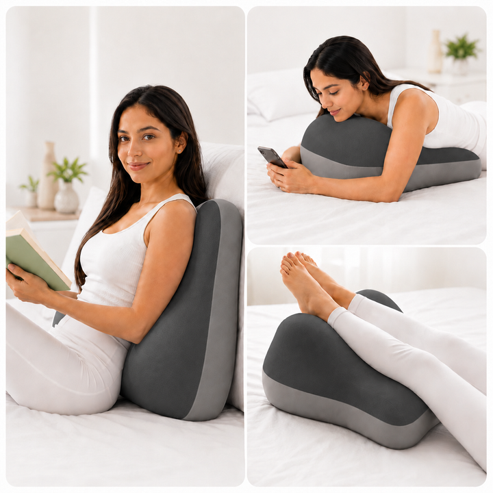 Cojín Multiflex Ergonómico de Espuma Viscoelástica para Espalda, Lumbar y Piernas