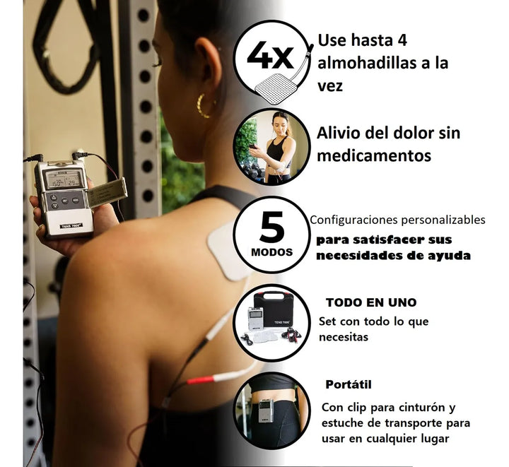 Tens 7000 Recargable con Bateria Interna De Litio 3.7v