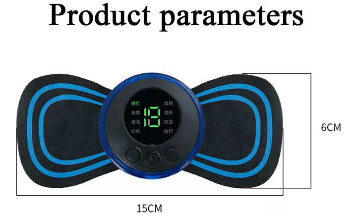 Mini Masajeador Muscular Corporal Eléctrico Anti Estrés