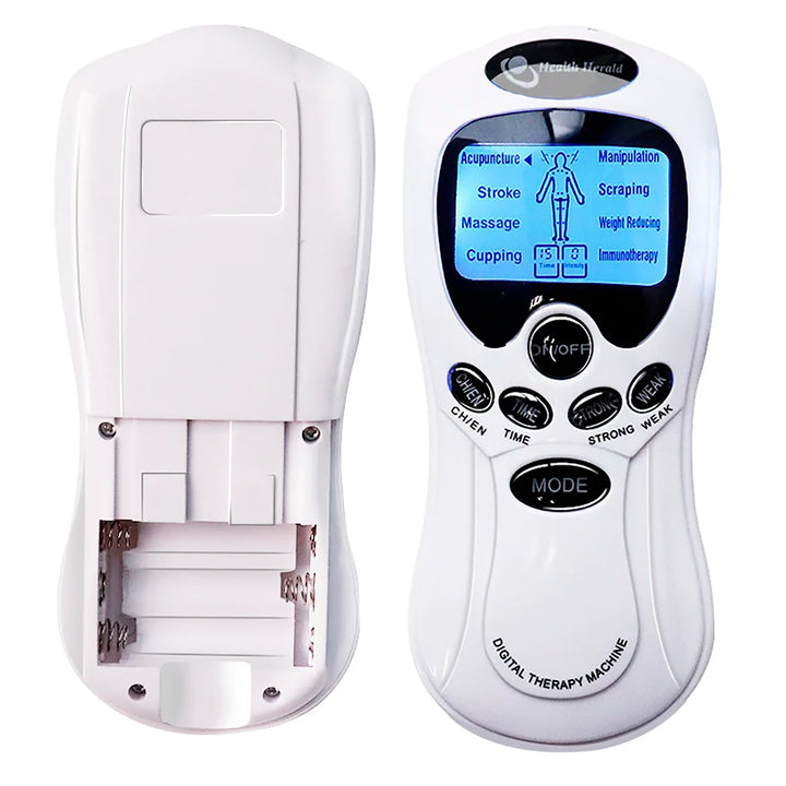 Electro Estimulador + 4 Parches Digital Ondas Tens
