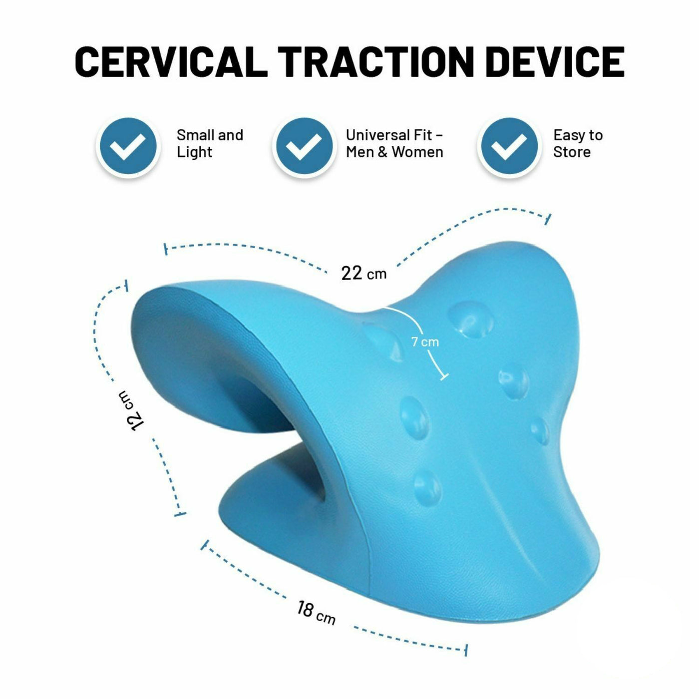 Almohada de Tracción Cervical para estirar Cuello