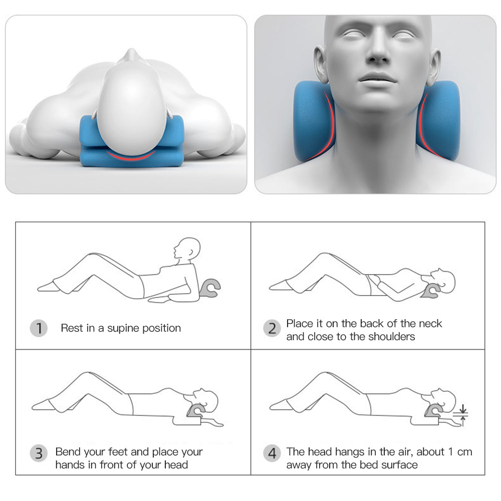 Almohada de Tracción Cervical para estirar Cuello