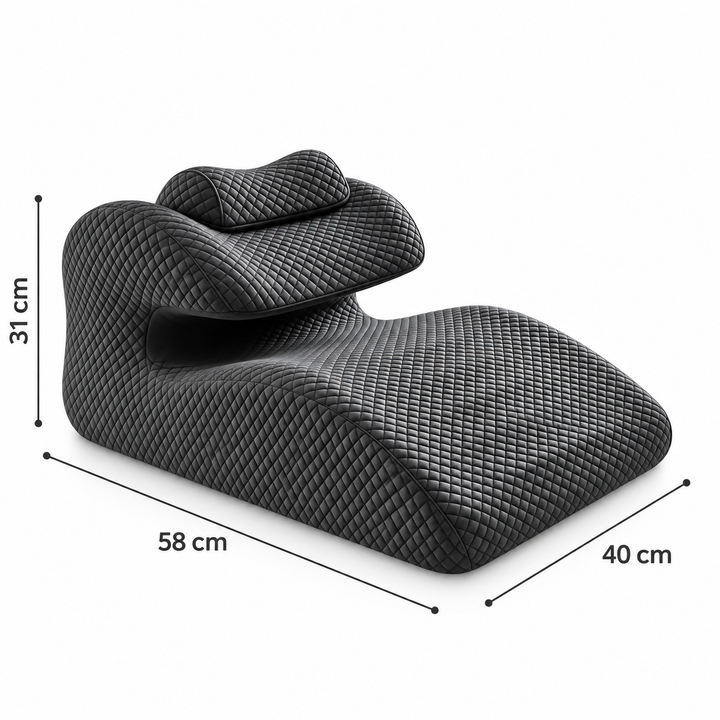 Almohada Ergonómica 4 en 1 Memory Foam con Soporte Cervical Desmontable