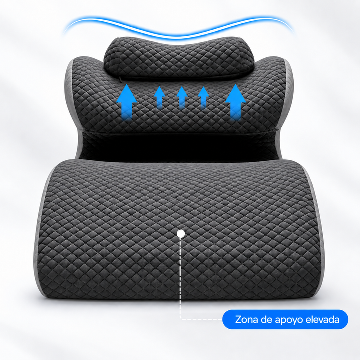 Almohada Ergonómica 4 en 1 Memory Foam con Soporte Cervical Desmontable