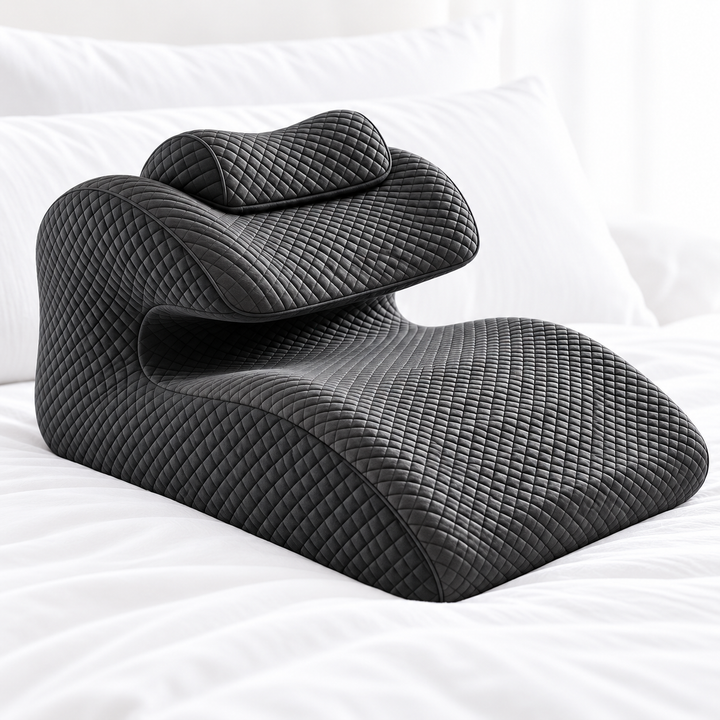 Almohada Ergonómica 4 en 1 Memory Foam con Soporte Cervical Desmontable