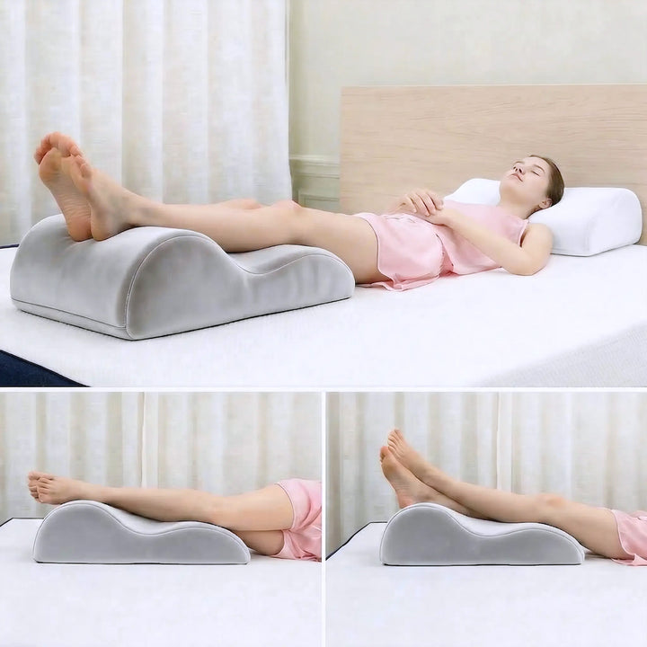Elevador Ergonómico de Piernas con Funda para Varices y Pies Hinchados