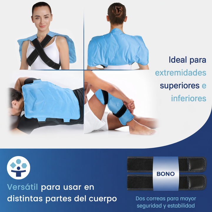 Compresa Fría de Gel para Espalda Completa con Correas Ajustables | Reutilizable