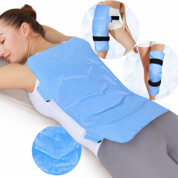 Compresa Fría de Gel para Espalda Completa con Correas Ajustables | Reutilizable
