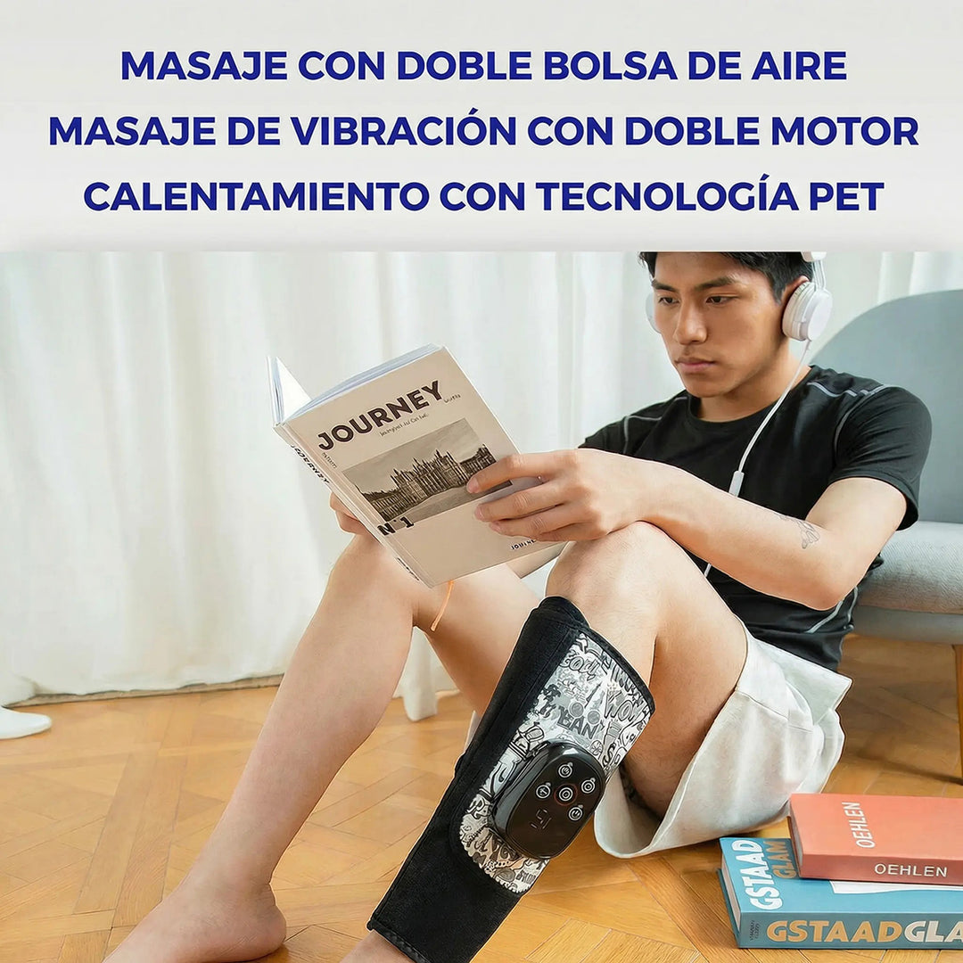 Masajeador de Pantorrilla (Calf Massager) con Compresión + Calor 4 Niveles (40–55°C) + Vibración | Recargable USB-C
