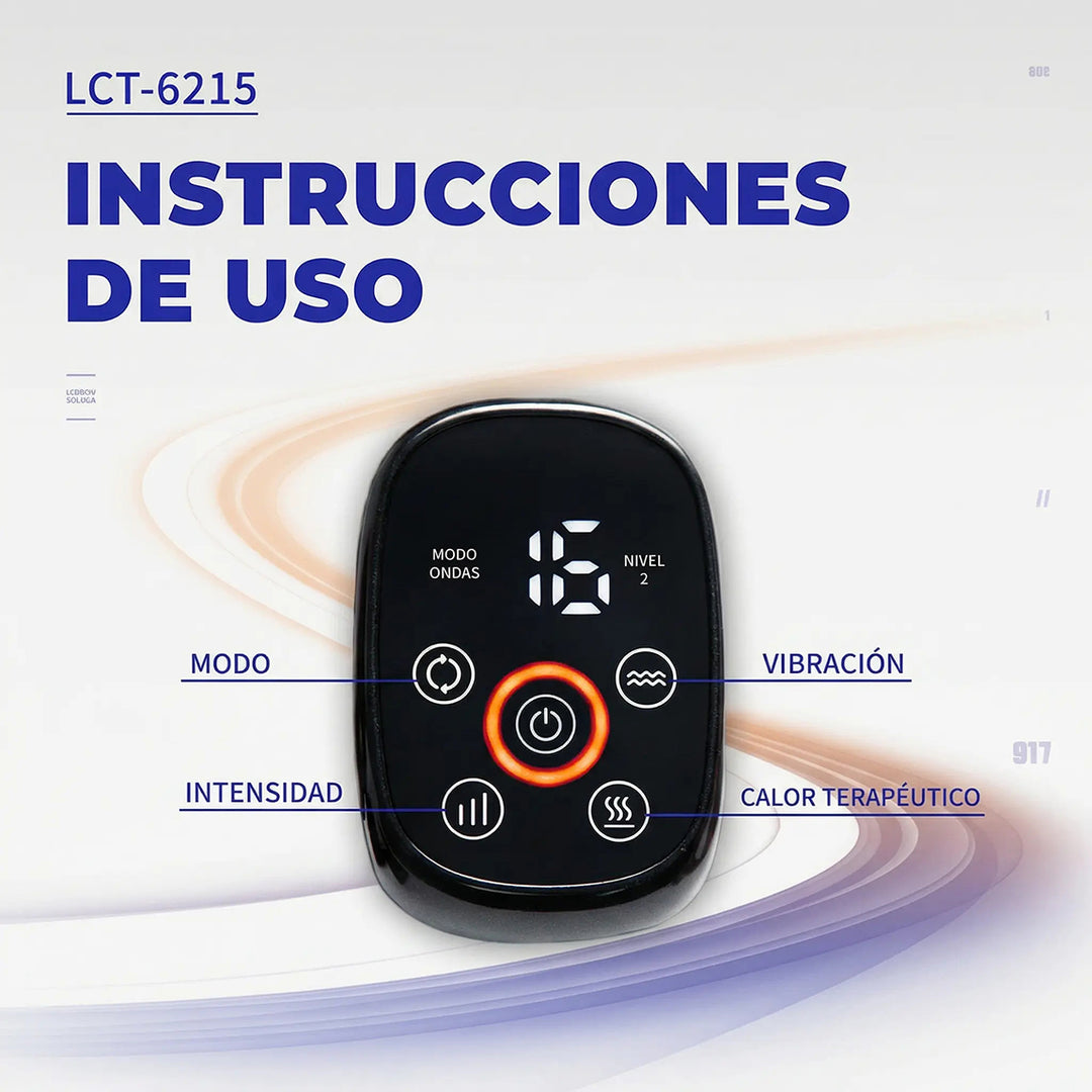 Masajeador de Pantorrilla (Calf Massager) con Compresión + Calor 4 Niveles (40–55°C) + Vibración | Recargable USB-C