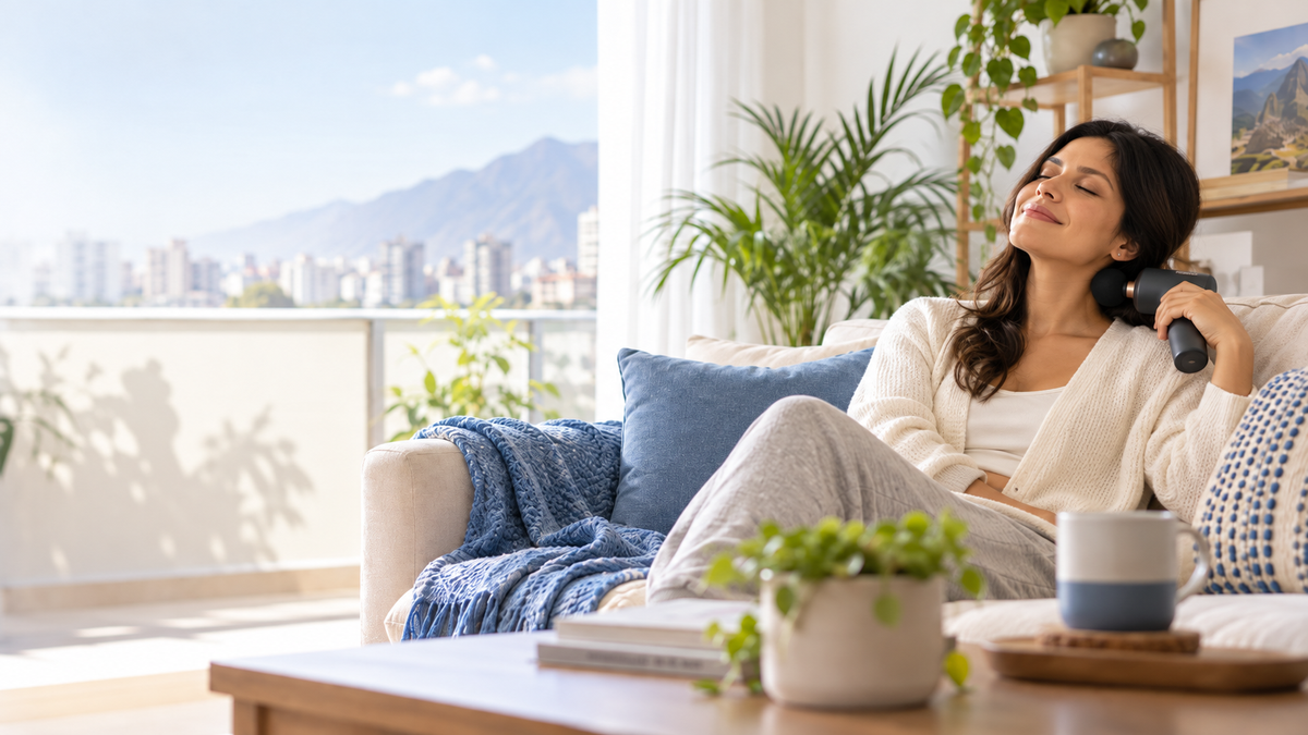 Ambiente de relajación para cuello y hombros