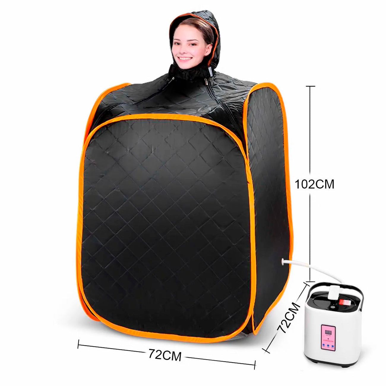 Sauna Portatil Plegable Premium - Sistema de Vapor con Control Remoto ...