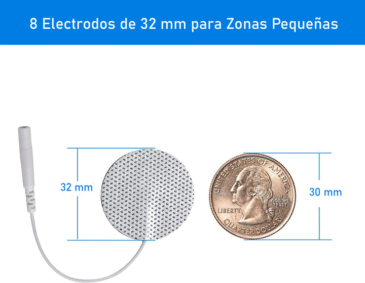 Set de 8 Electrodos Circulares para Rostro / Facial (Sin Equipo Incluido)