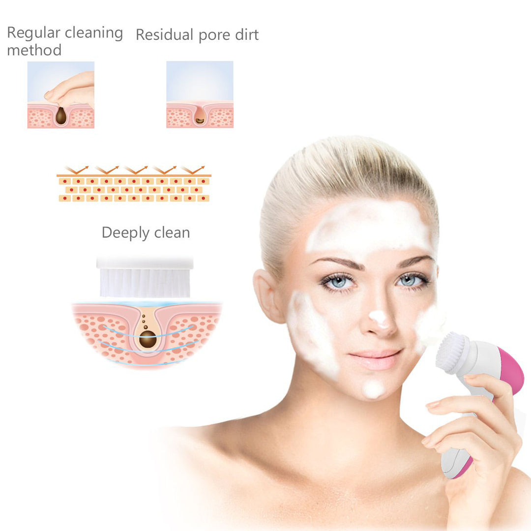 Masajeador Limpiador Facial Exfoliante 6 en 1