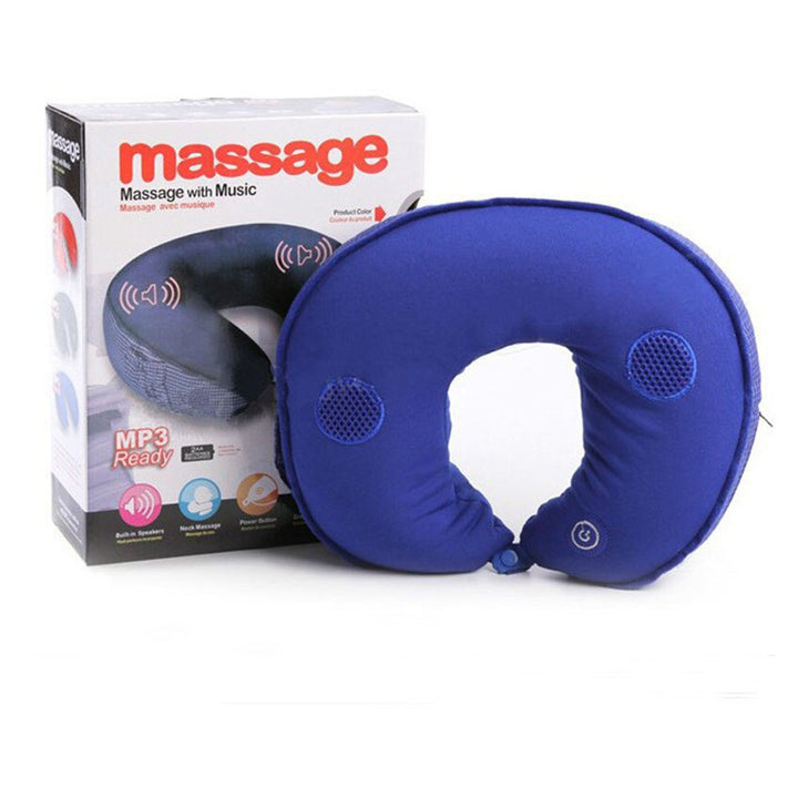 Masajeador de Cuello Viajero Musical MP3 con Vibración