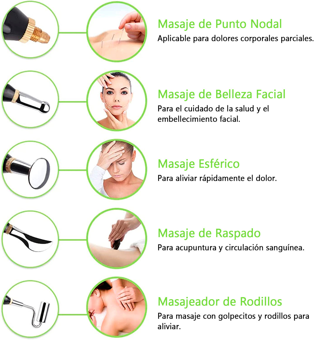 Lapiz Recargable de Acupuntura 5 en 1 Potente