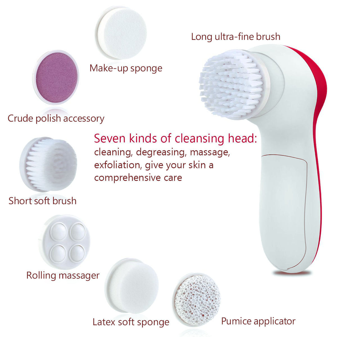 Masajeador Limpiador Facial Exfoliante 6 en 1