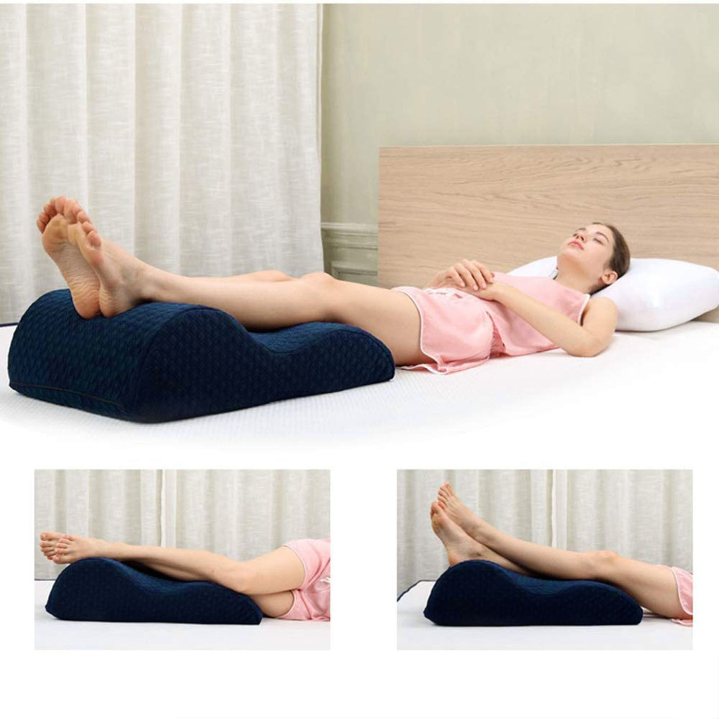 Elevador Ergonómico de Piernas con Funda para Varices y Pies