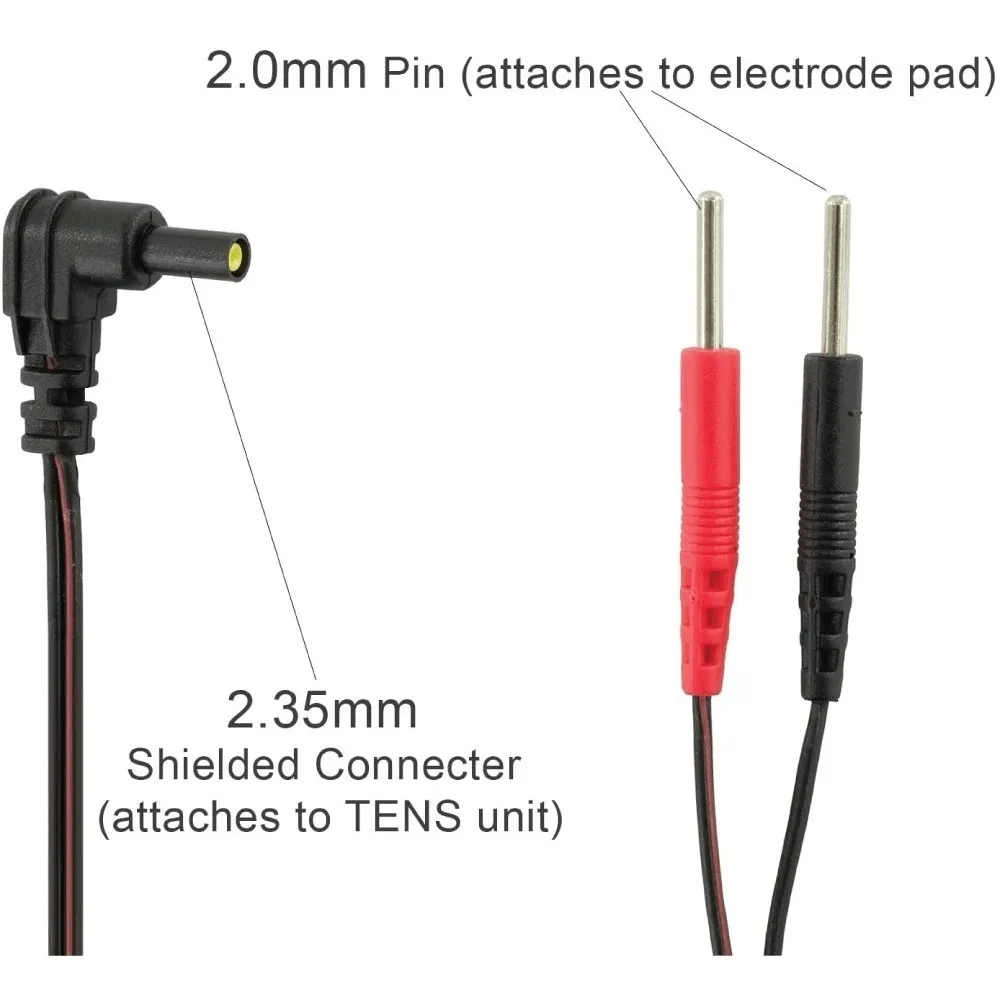 Par de Cables de Repuesto tipo Aguja para Tens, Electroterapia, Original