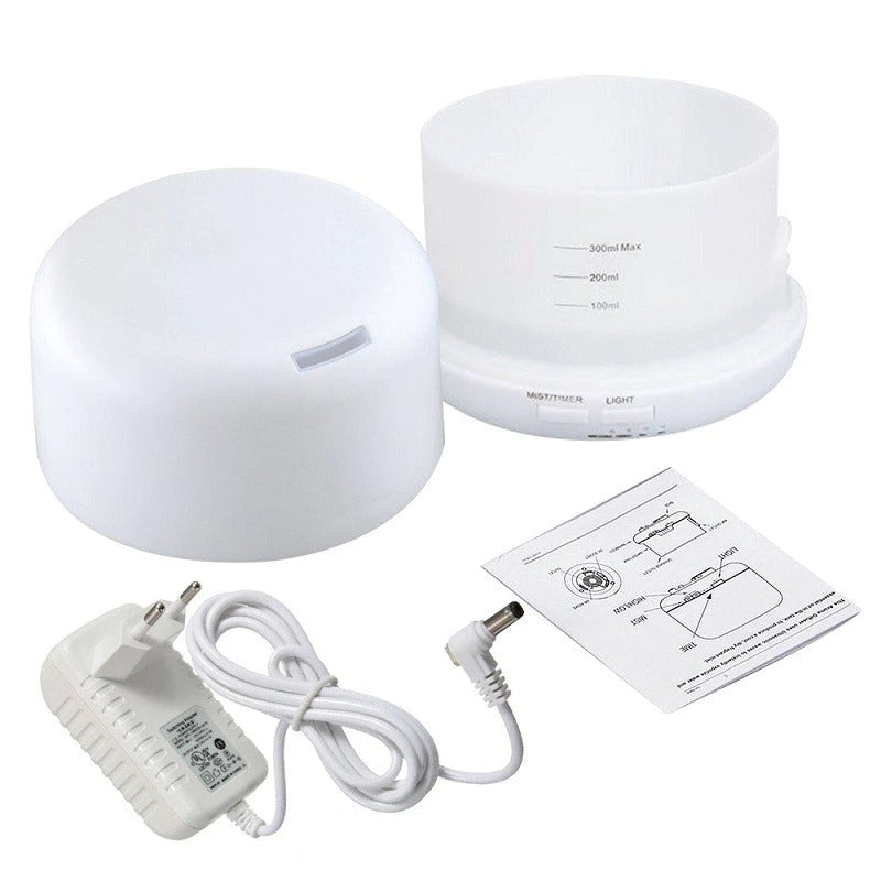 Difusor De Aromas Humidificador Aromaterapia con Control Remoto y 7 luces Led - 300ml